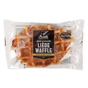 Avieta Belgian Liege Waffles Pearl Sugar 3.17oz 12ct